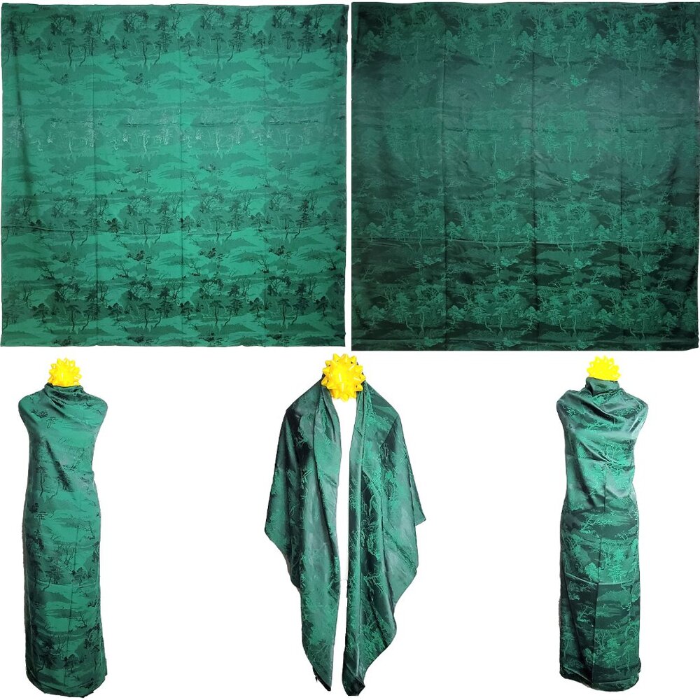 NWT Double Sided Silk Scarf 52"x52" Large Square Shawl Wrap 3014